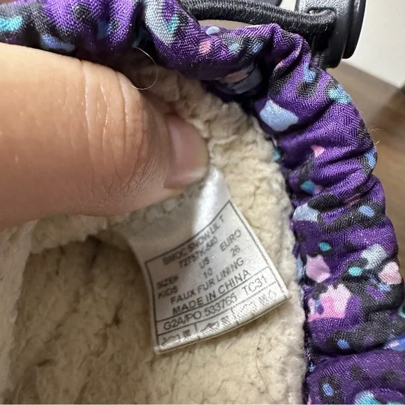 Bogs B Moc Purple Waterproof Snow Boots Sz 10 Little girls - Picture 6 of 7